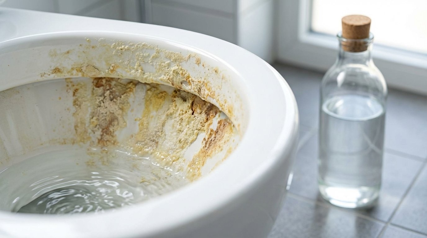 il segreto per eliminare il calcare dal water con aceto bianco: il gesto semplice che trasforma tutto senza sfregare