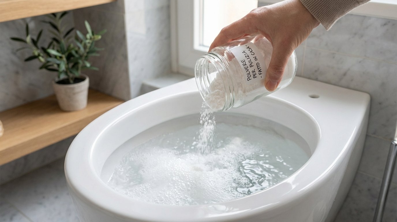 scopri come preparare una polvere per wc fai da te efficace e economica che sostituisce i detergenti anticalcare industriali con ingredienti semplici