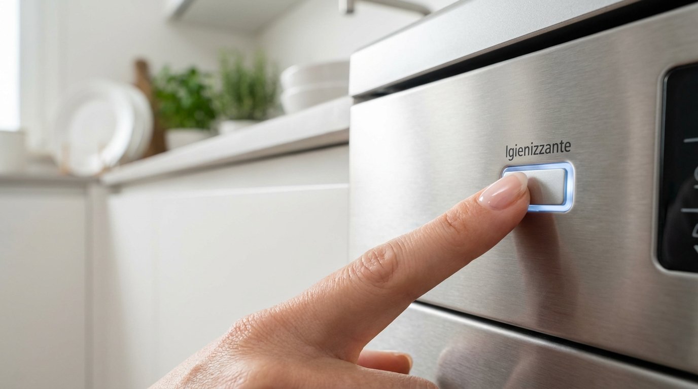 scopri il pulsante segreto della lavastoviglie che elimina lopacità dai piatti e risolve il problema dei residui batterici senza costosi detersivi