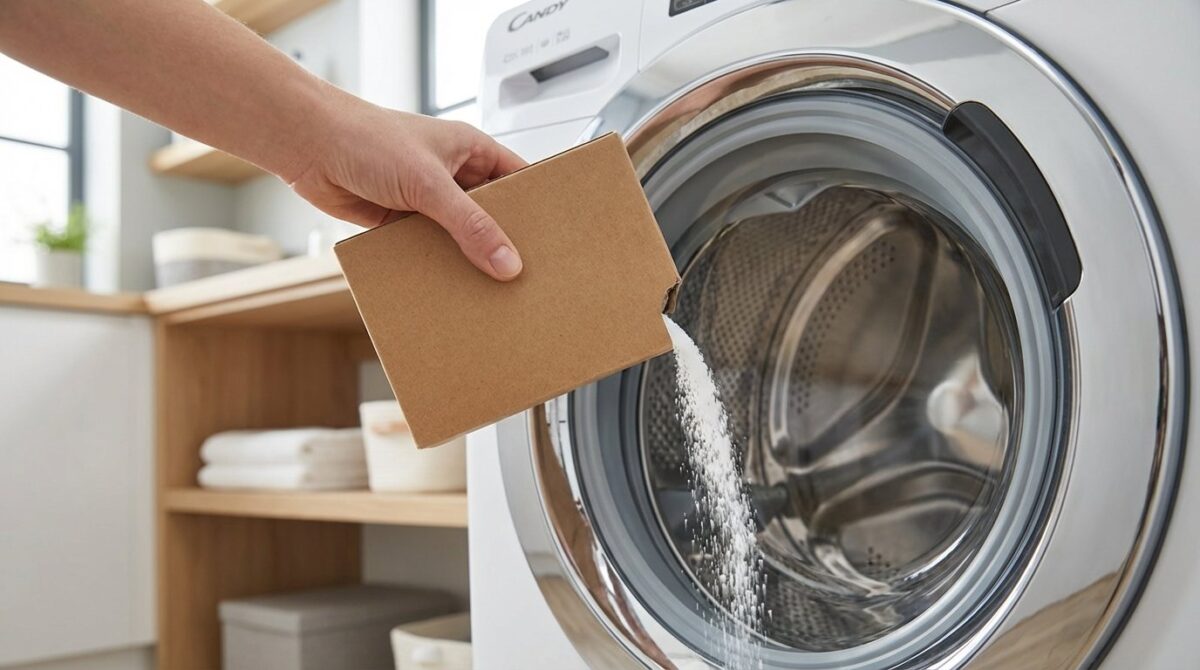 elimina gli odori di muffa dalla lavatrice con questo trucco semplice: versa 50 g di polvere nel cestello vuoto e otterrai biancheria profumata e fresca