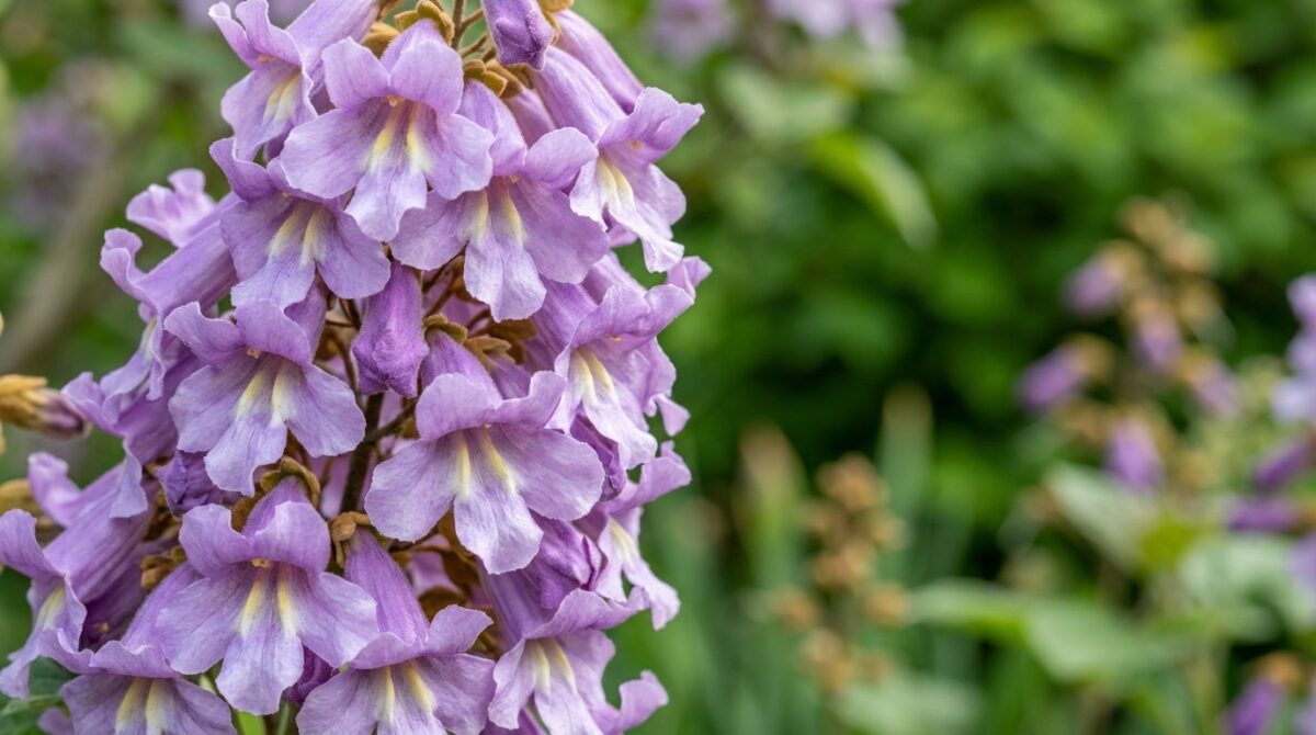 scopri lalbero che cresce veloce come il bambù con una straordinaria fioritura viola che divide gli esperti di giardinaggio