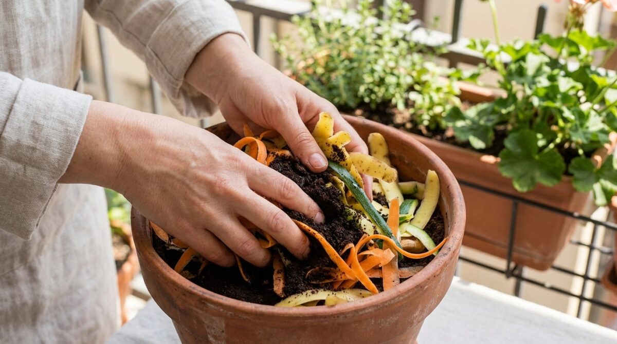 scopri come trasformare fondi di caffè e bucce di verdura in terriccio naturale per le tue piante, evitando lerrore che causa cattivi odori