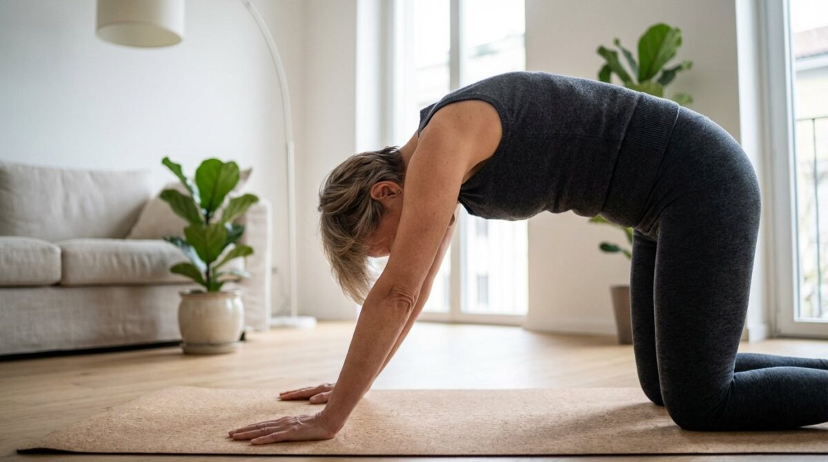 scopri il semplice movimento di Pilates da 5 minuti al giorno per combattere rigidità e dolori cronici legati alletà e mantenere il benessere fisico