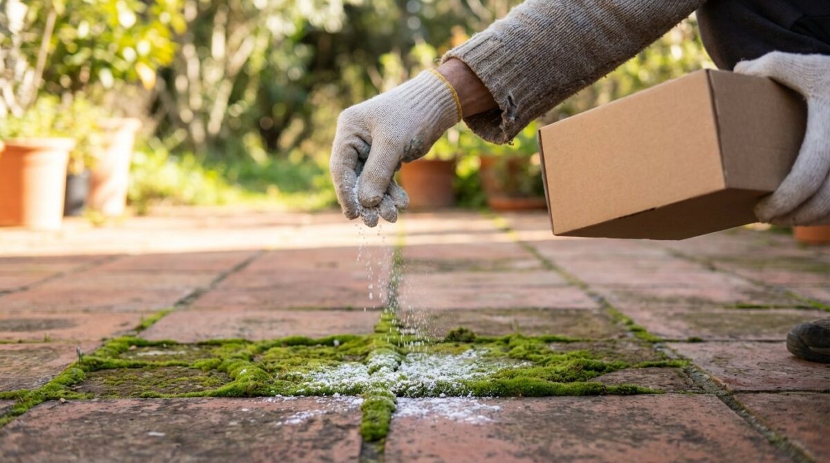 scopri come una polvere bianca naturale rimuove efficacemente il muschio dalle piastrelle senza danneggiarle, superando i metodi tradizionali aggressivi