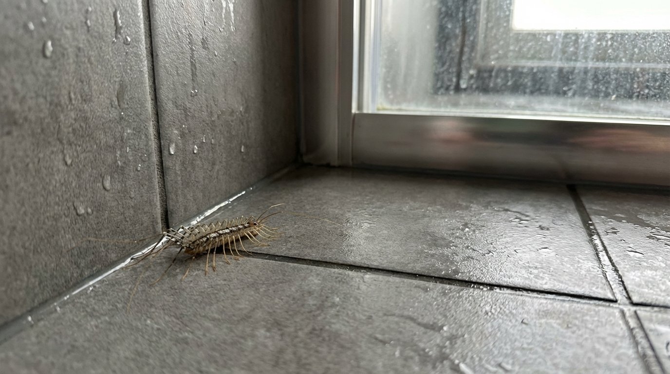 scopri perché i millepiedi invadono il bagno e come eliminare lumidità eccessiva che attira questi insetti indesiderati in casa
