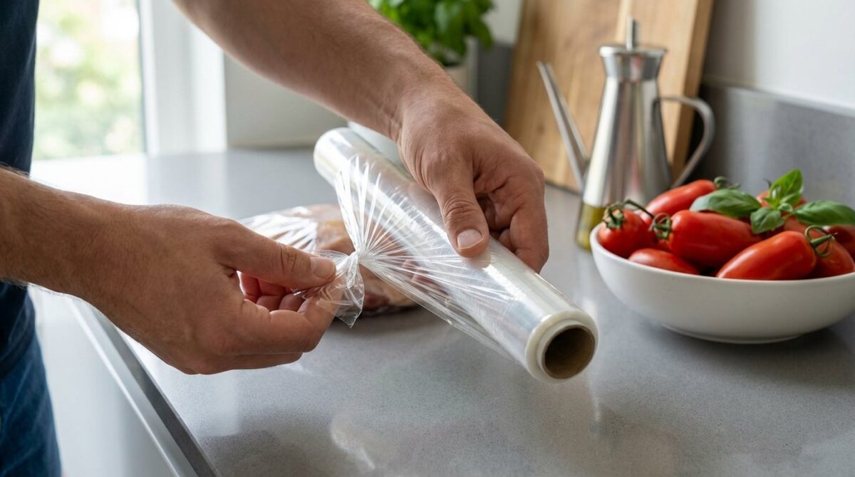 scopri il trucco semplice per controllare il film alimentare: girarlo due volte elimina la frustrazione quotidiana in cucina con questo gesto geniale